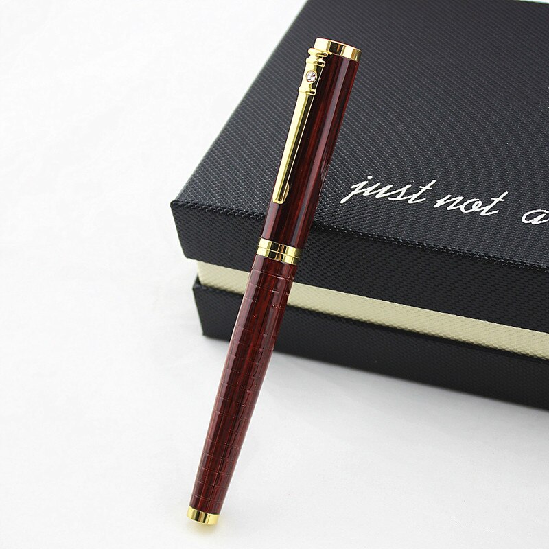 DIKA WEN 8035 Red Senior Extra Fine Fountain Pen with 0.5 mm Nib for Ink Pens: R