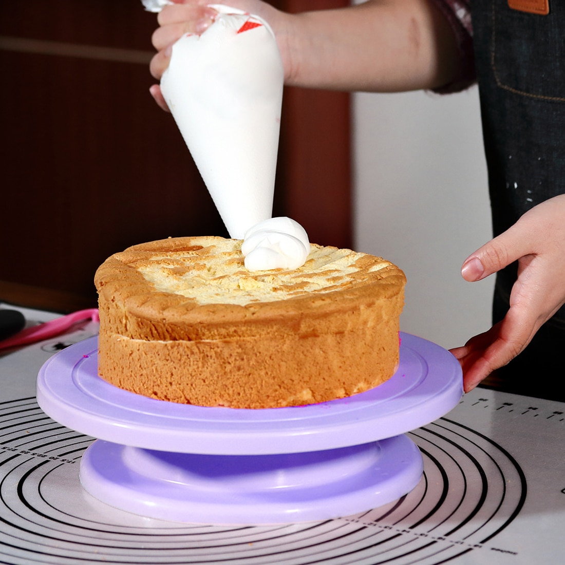 schwenken kuchen tisch kuchen drehscheibe gebäck L... – Grandado