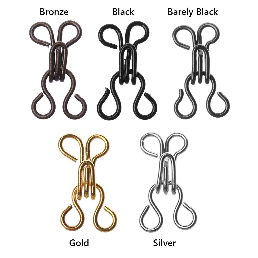 8 Sets Mini Metal Buckle DIY Doll Belt Buckles Invisible Buttons for 1/6 Doll Bags Clothes Sewing Accessories 11/14/16/18mm