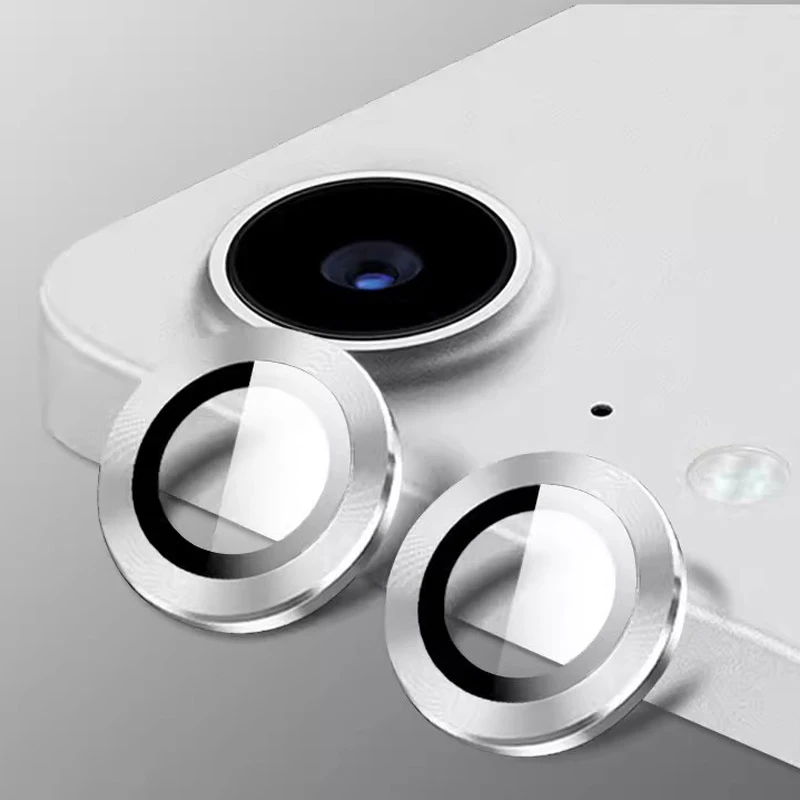Protector de lente de cámara de Metal para Apple IPad Pro Air7 11 pulgadas 13 "2025 2024 cámara trasera Ultra HD Protector de anillo tapa de lente de vidrio: Blanco /  Opción2