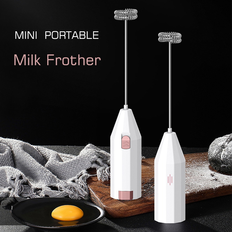 Electric Milk Fother Handheld Foamer Coffee Whisk Egg Beater Cappuccino Stirrer Mini Portable Blender Kitchen Tool