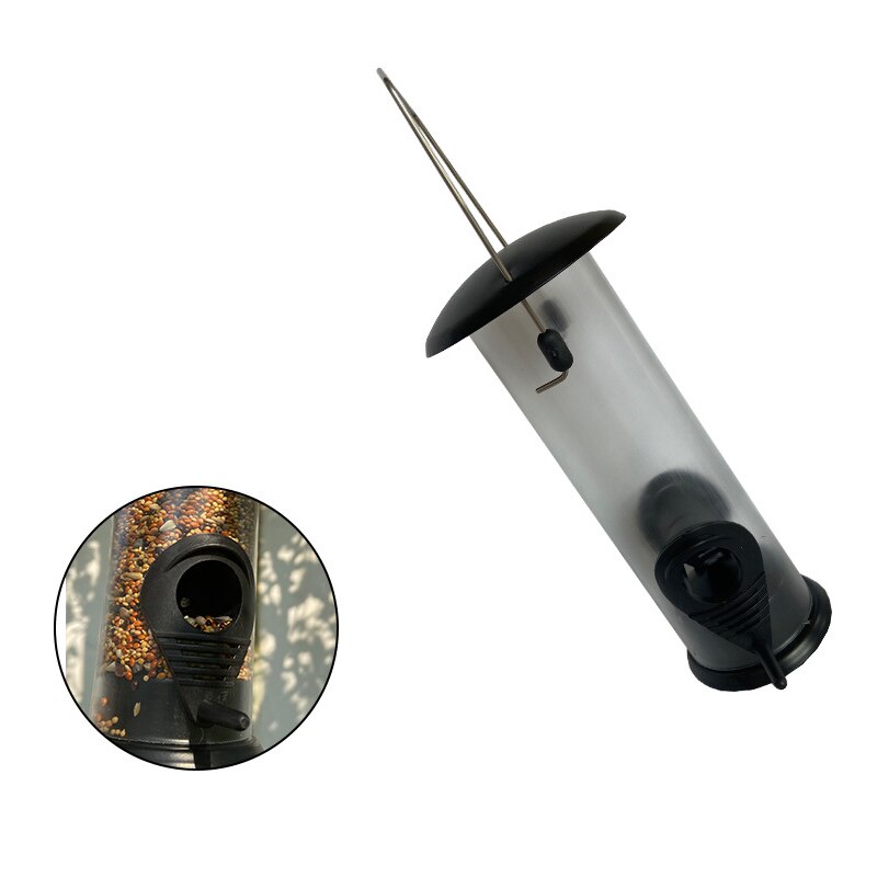 Bird Feeding Box Wild Bird Feeding Platform Garden Bird Feeder Viewing Hanging Simple Transparent Outdoor Hanging for Bird Lover