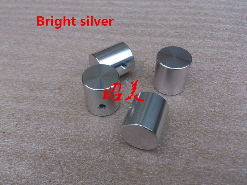 Silber/schwarz Durchmesser 20mm hohe 22mm Zylindrischen Alle aluminium feste audio verstärker volumen Potentiometer knopf