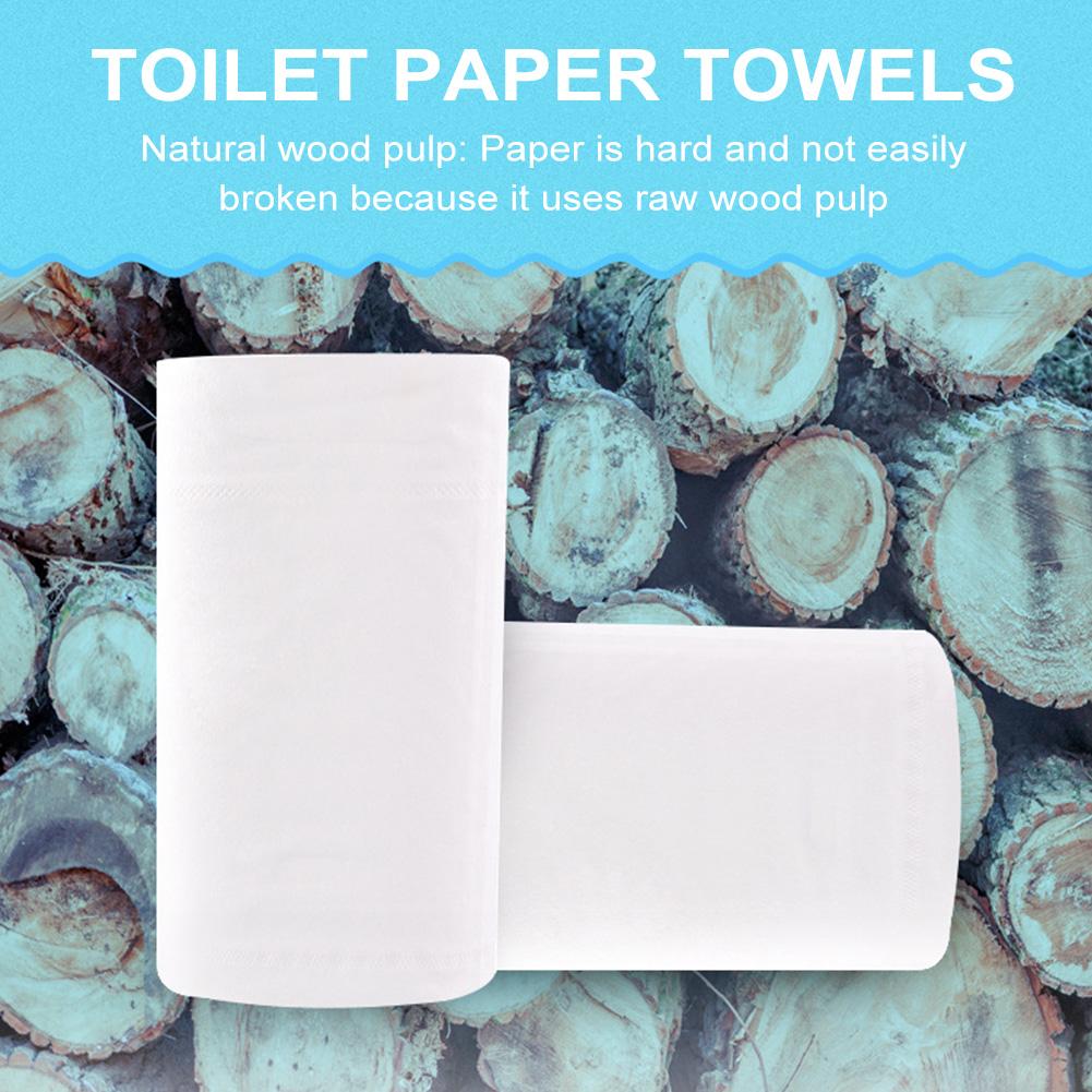 12 Rolls 4Ply Paper Towels, Soft Toilet Paper, White Toilet Paper Toilet Roll Tissue Roll Paper Towels Tissue