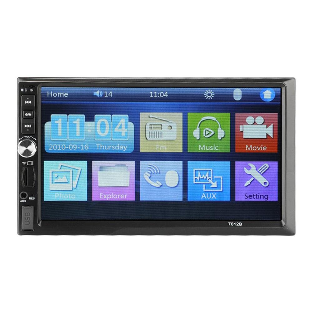 REPRODUCTOR DE MP5 para coche 7012B de 7 pulgadas, doble DIN, con pantalla táctil BT, reproductor de Radio Estéreo Multimedia, reproductor MP5, USB y FM