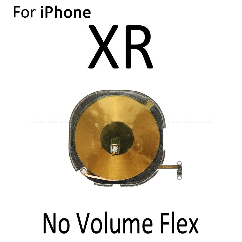 Puce NFC pour iPhone X XR XS 11 Pro Max sans fil chargeur panneau bobine autocollant avec bouton de Volume câble flexible: No Volume XR