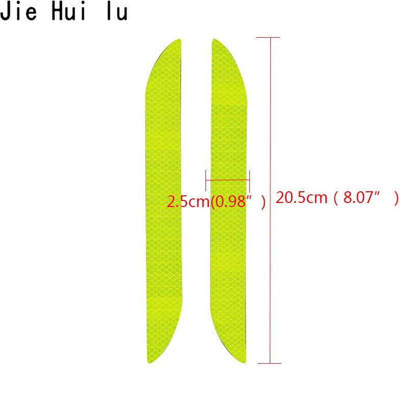 Car Reflector Sticker Car Exterior Accessories Adhesive Bumper Reflective Tape Reflex Exterior Warning Strip Protect Car Body