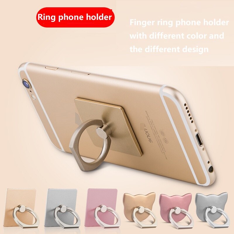 Anel de dedo suporte do telefone smartphone para o iphone xs huawei samsung celular móvel gato soquete suporte