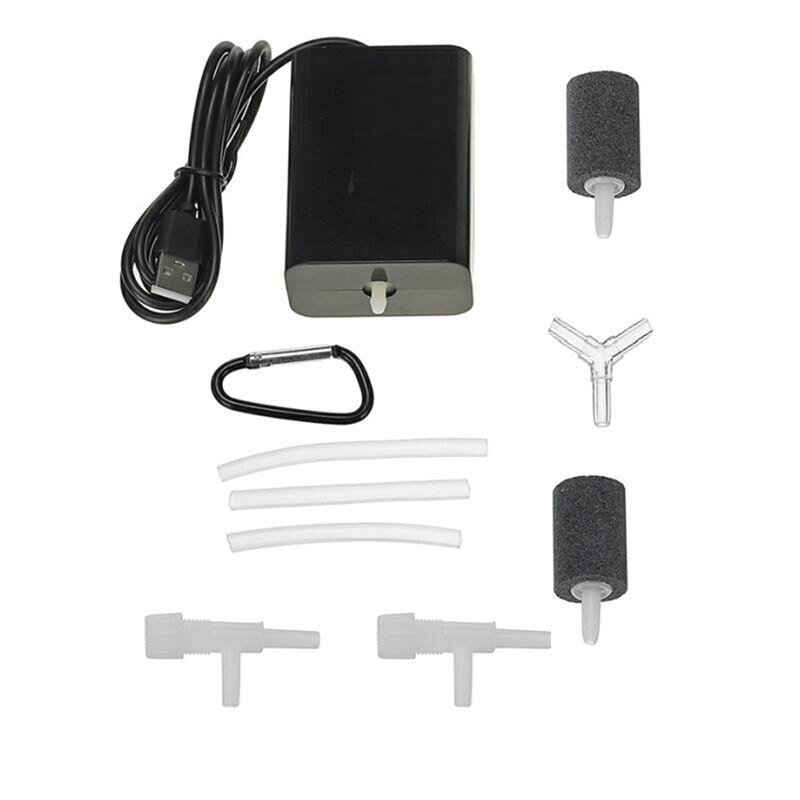 Portable Fishing Water Oxygen Pump 3W 5V Pond Aquarium Air Aerator with Solar Panel Air Compressor Aerator