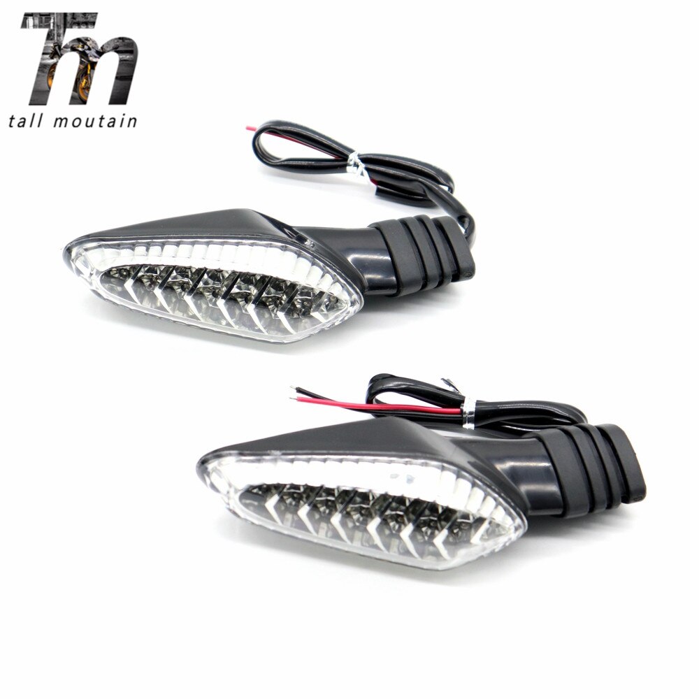 LED Front Turn Signal Indicator Light – Chrome Housing Amber Lens