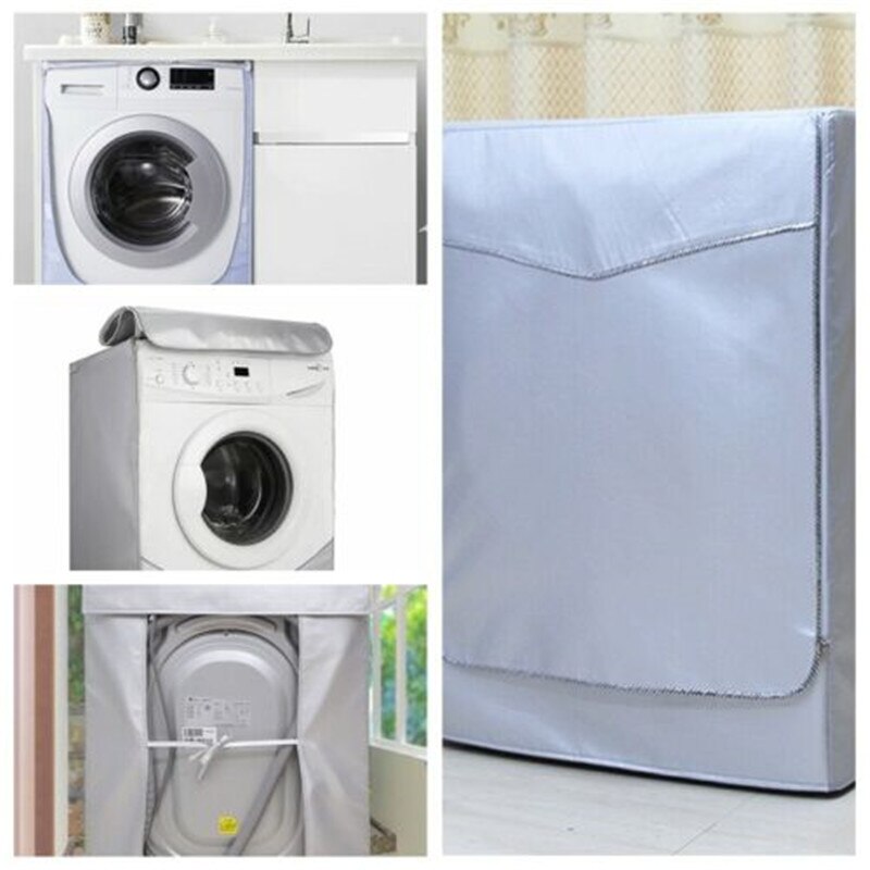 Waterdichte Wasmachine Dust Guard Cover Effen Ritssluiting Protection Front Cover