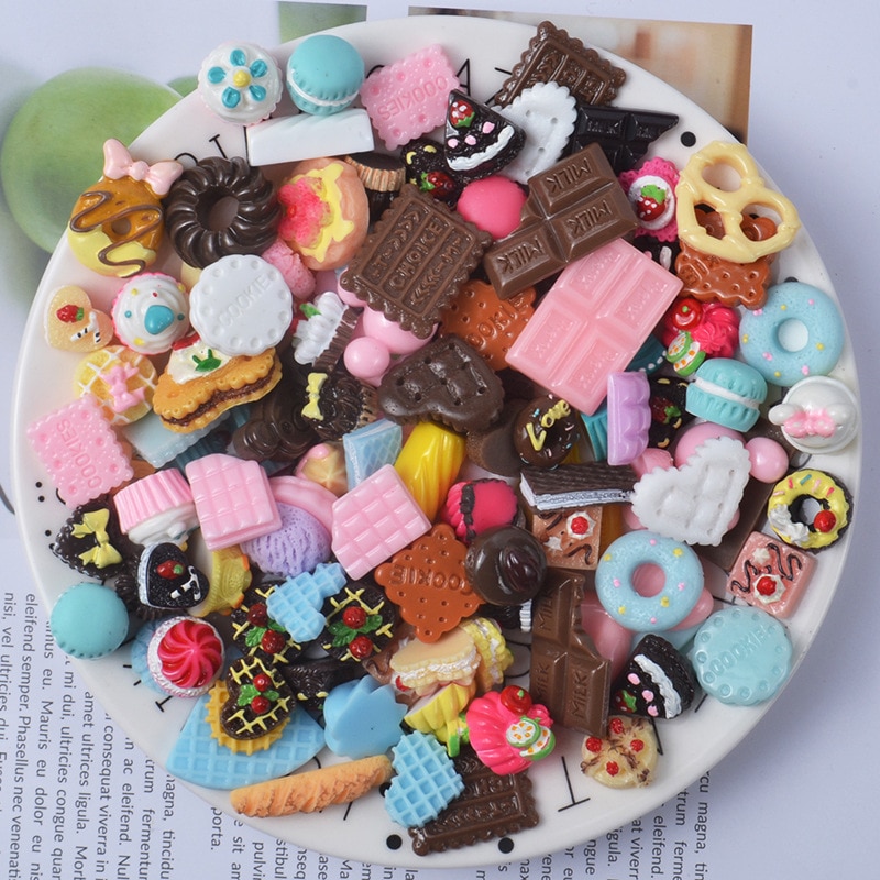 DIY Chocolate Sprinkles Charms For Slime Polymer Filler Addition Slime Accessories Toys Lizun Modeling Clay Kit For kids