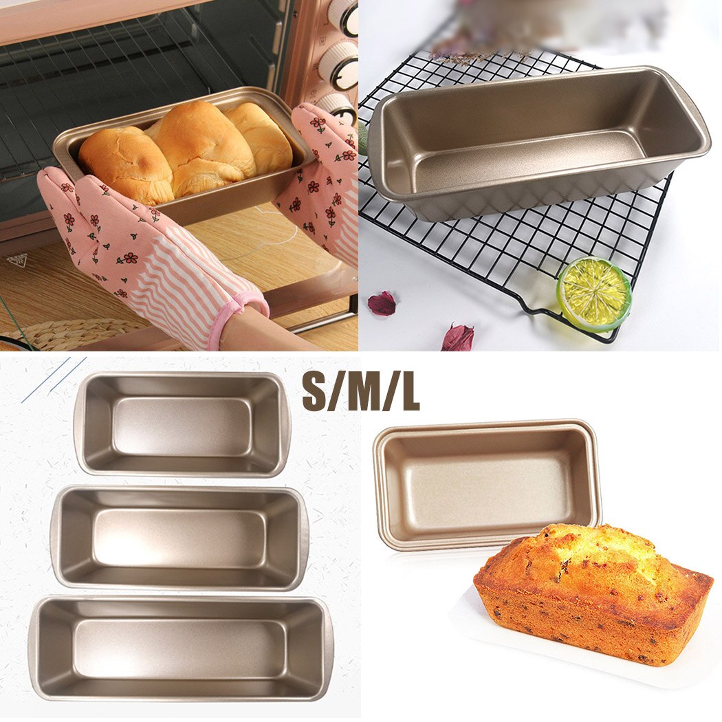 1Pcs Sml Non-stick Pan Rechthoekige Carbon Staal Toast Doos Bakvorm Duurzaam Bakvormen Handvat Voor eenvoudige Bediening Van Pot