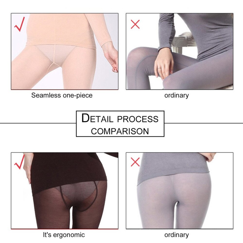 Conjuntos de ropa interior térmica para mujer, largo, 37 grados, temperatura constante, superelástico, ultrafino, generador de calor, sueño saludable