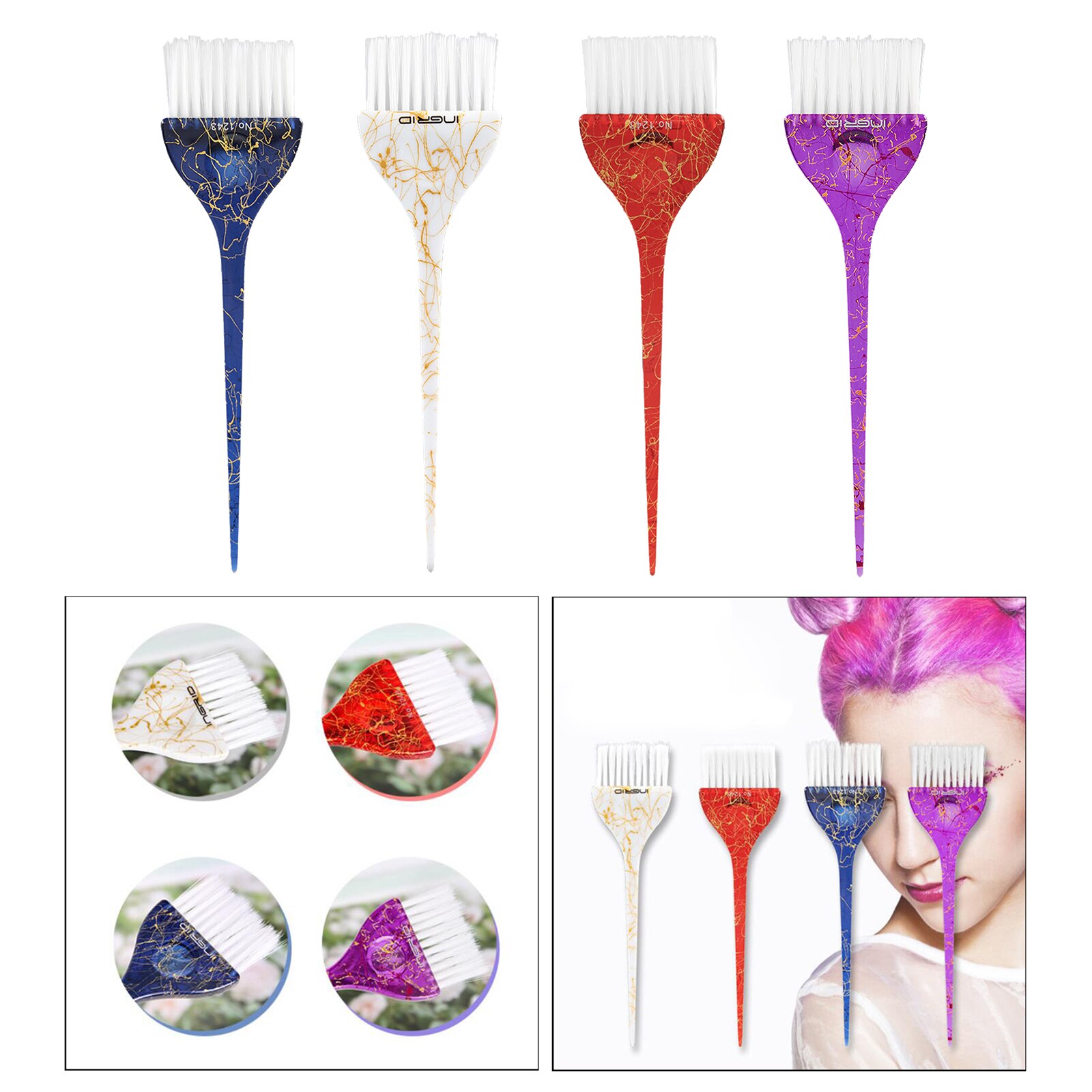 Tinting Brush Hair Brush Hair Color Brush Shkalli Salon Tool For Hair Dyeing Hair Bleach Tint Brush