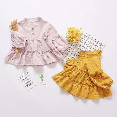 lente katoen kinderen rok sneeuwvlok blauw punt meisjes rokken