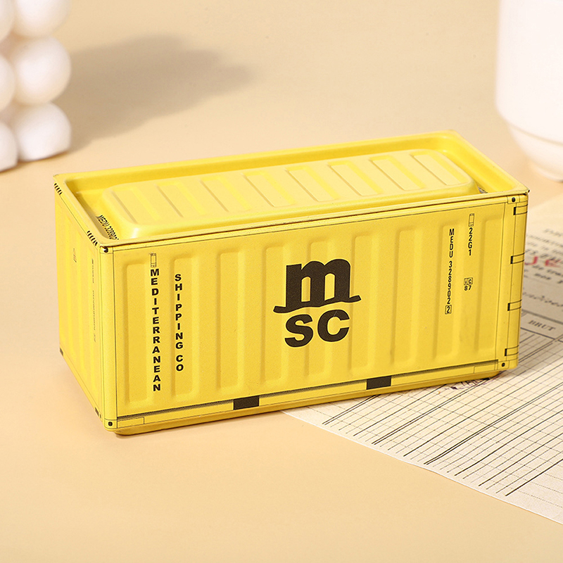 Kreative Retro Industrie Stil Container Mini Kleine Container Modell Ornament Desktop Miniatur Lagerung Box Büro Organizer: Rot