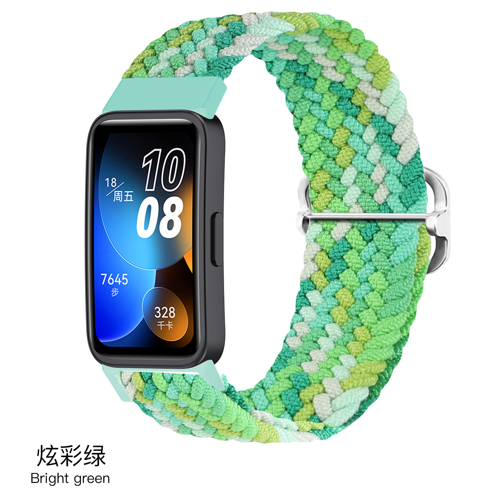 Traspirante Sport Cinturino per Huawei Band 8/Band 9/Band 10, Nylon Bracciali Cinturini di Ricambio per Huawei Band 10/Band 9/Band 8