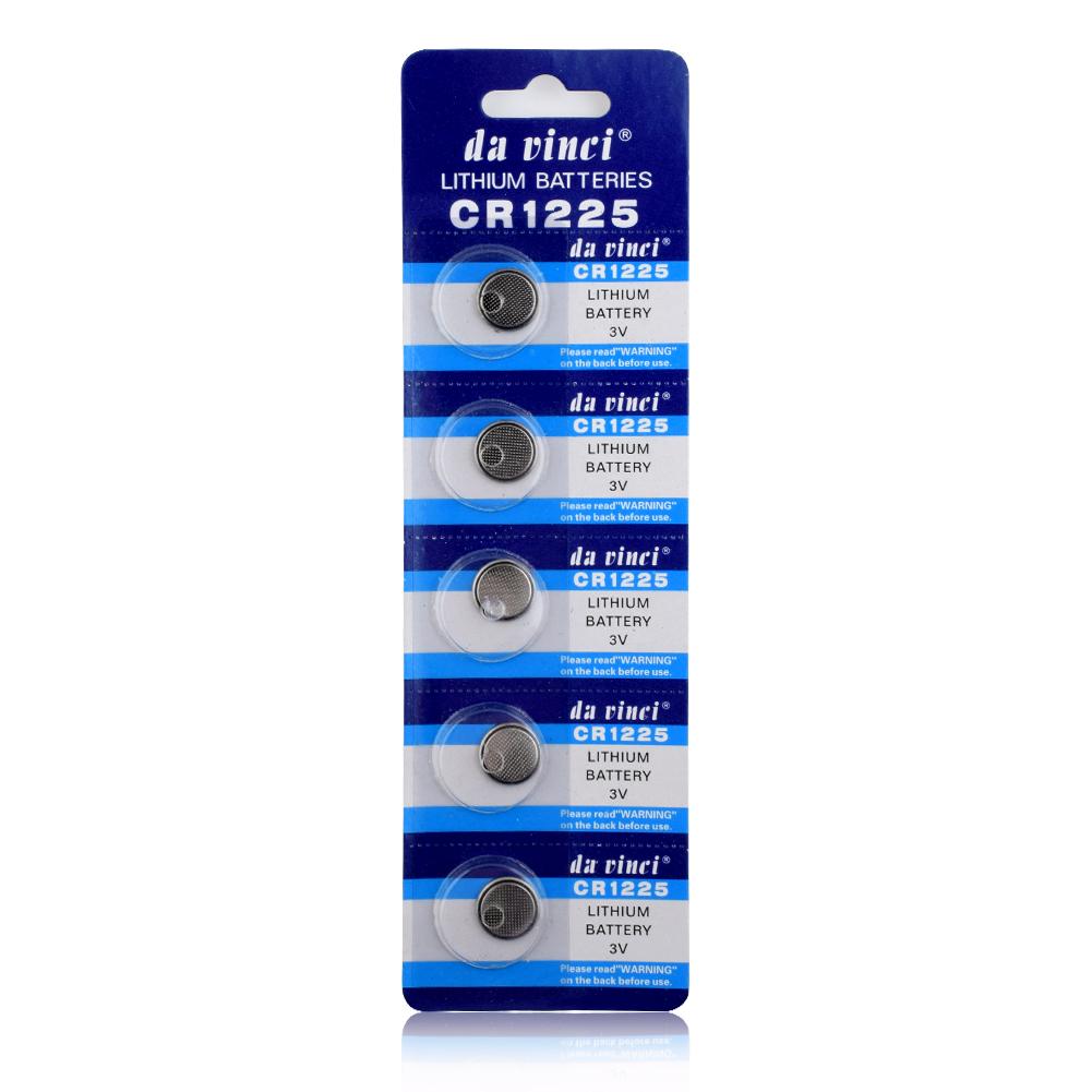 Ycdc 5 stk/kort 3v cr1225 knap batteri  lm1225 br1225 ecr 1225 cr1225 kcr 1225 møntcelle ure ur knap batteri lang holdbarhed