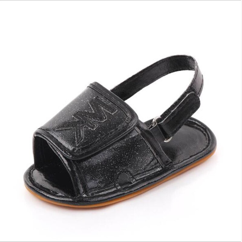 Chaussures d'été pour bébés | Sandales pour -nés, à la , semelle en caoutchouc souple, sandales respirantes, premières marchettes pour nourrissons: Black / 13-18 mois