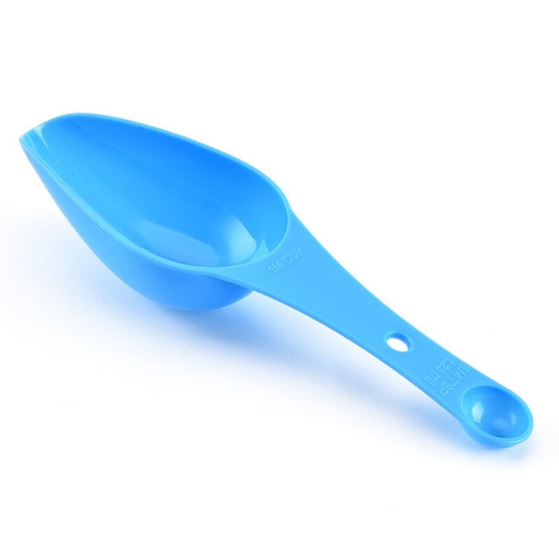 4 Uds. De cucharas de plástico para medir de cocina, tartas para hornear, tazas medidoras de harina, cucharada de café, cucharada de azúcar, utensilios de cocina