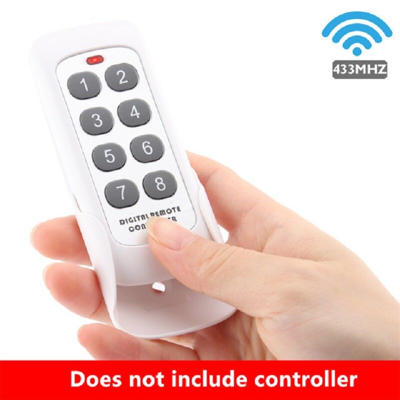 220V Wireless Remote Control Smart Socket EU Plug Wall 433mhz 8 Keys Programmable Electrical Socket Outlet House Necessity: remote
