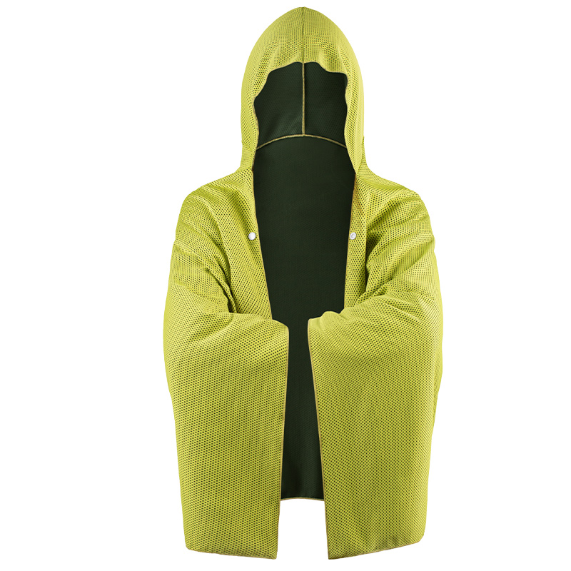 Kühlender Kapuzenumhang, Super saugfähiger, übergroßer Kapuzenhandtuch-Wickel, 4-in-1 für Schwimmen, Strand, Schwimmbad, Reisen: Rosa