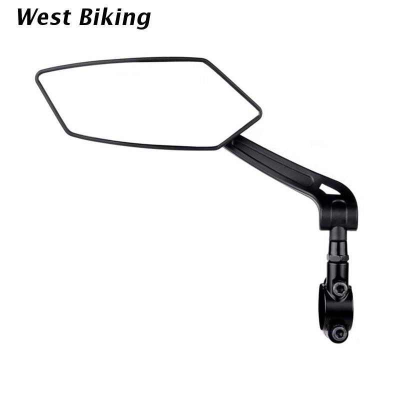 1 Set of Bike Mirror 360 Degree Rotatable Cycling Rear View Mirrors Bicycle Handlebar Rearview Mirror MTB Safe Mirror: Single left