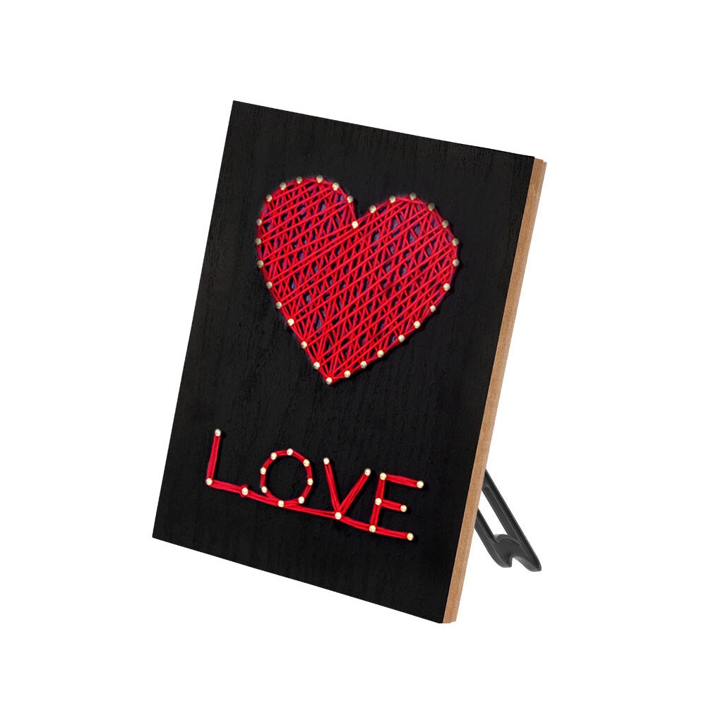 DIY String Art Kit LOVE Winding Lines DIY Painting Materials Kit For Kids Adults Beginners Home Decor Crafts