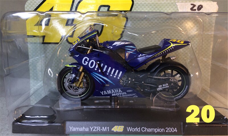 LEO 1:18 46 # Limited Collector Rossi Motorcycle Model Series Apulia Yamaha Honda Motorcycle Toys Best Birthday: 20