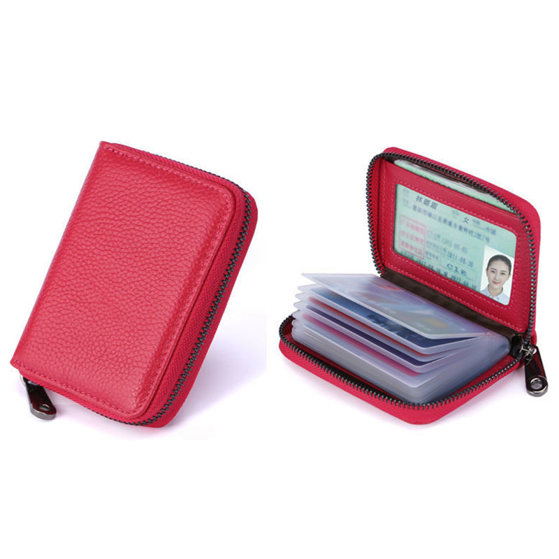 20 Detenti Porta carte PU attività commerciale Banca autobus di credito Porta carte d'identità coperchio Portamonete anti smagnetizzazione Portafogli Borsa Organizzatore: marina militare Blu