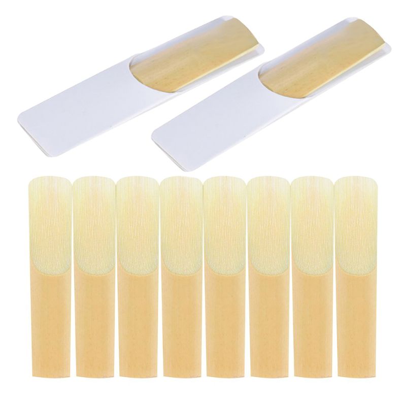 10pcs Alto Sax Saxophone Reeds 2.5 Strength Reed for Clarinet Soprano Parts