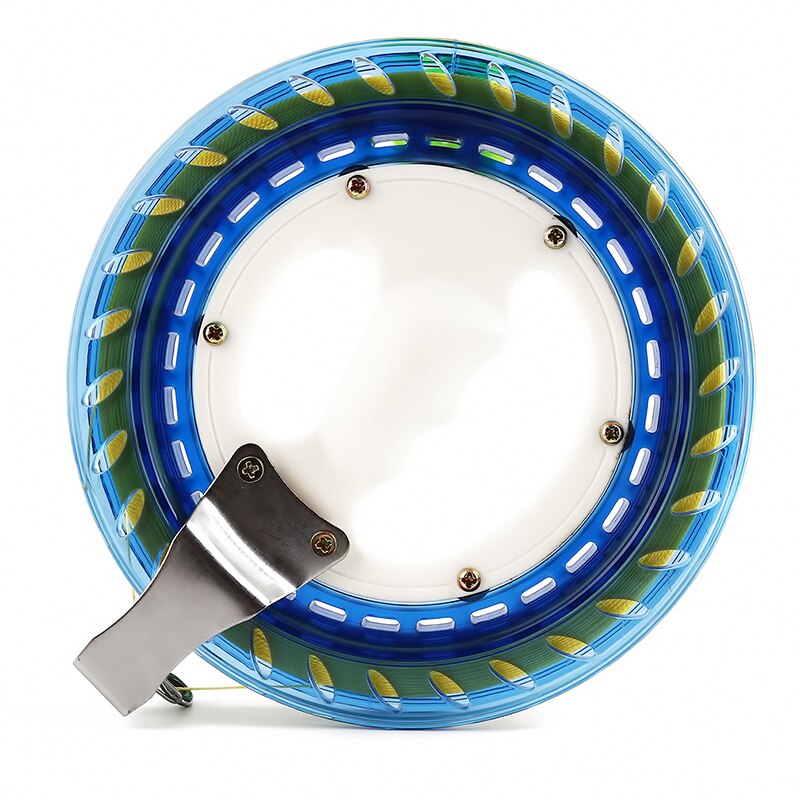 Kite Reel Winder Fire Wheel String Flying Handle Tool Twisted String Line Outdoor Round Blue Grip For Fying Kites 200M: F Crystal reel