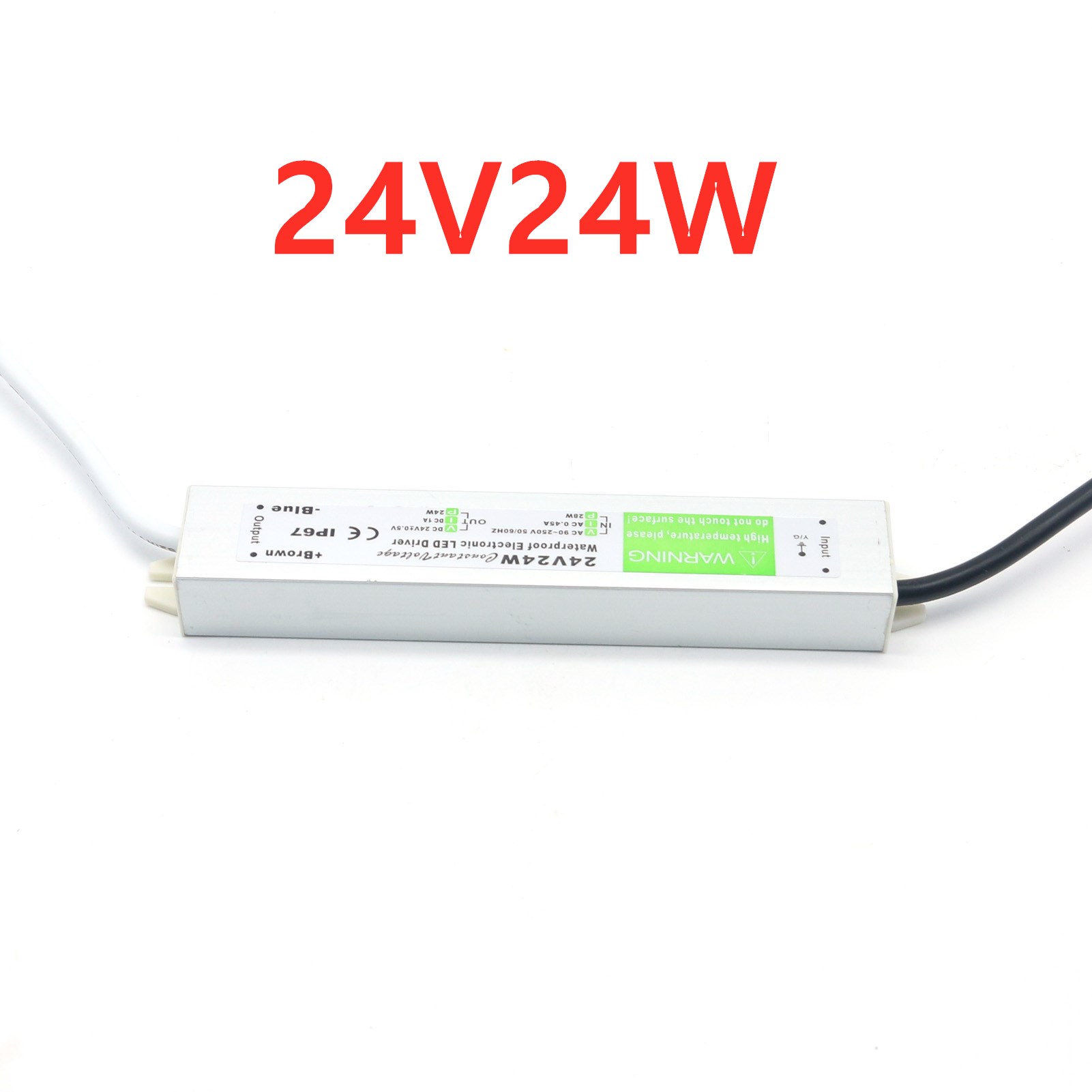 12v 24v strømforsyning 10w - 400w 500w 12 24 volt transformator  ac 220v til  dc 12v 24v utendørsbelysning  ip67 vanntett ledet-sjåfør: Lavendel