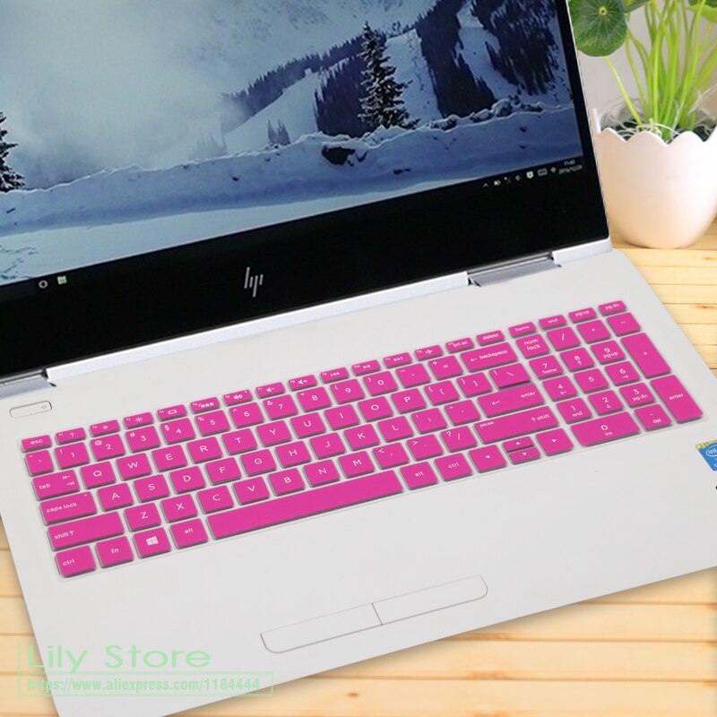 15 inch Laptop Keyboard Cover Protector voor HP Pavilion Power Gaming Laptop 15 t 15-cx0001la 15-cx0095tx 15-cx0101tx 15-cx0102tx: rose