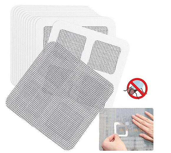 5/10/20/30 Pack Window and Door Screen Repair Patch Adhesive Repair Kit Screen Curtain Screen Patch