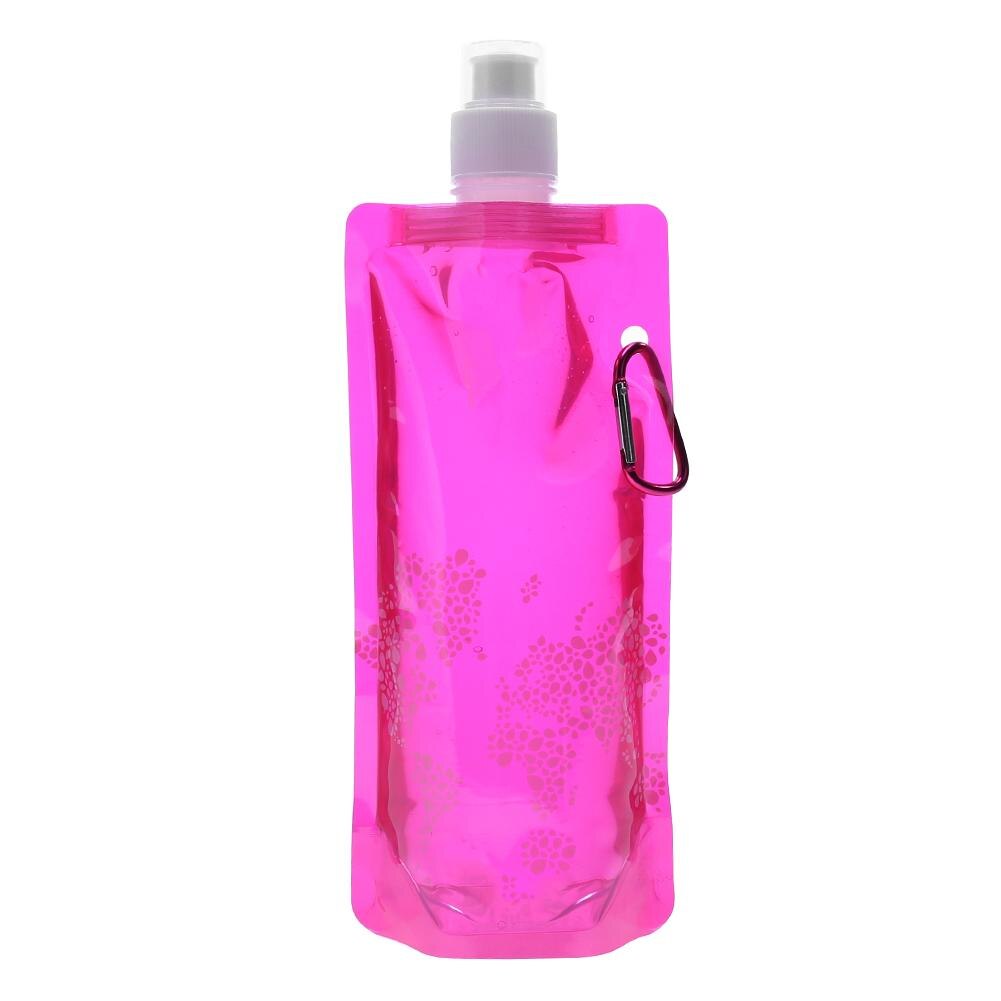 Tragbare draussen Wasser Flasche Klapp Kieselsäure Gel Sport Wandern Camping Glaskolben Wasser Tasche Für Reiten draussen-aktivitäzehn 260x120x30mm