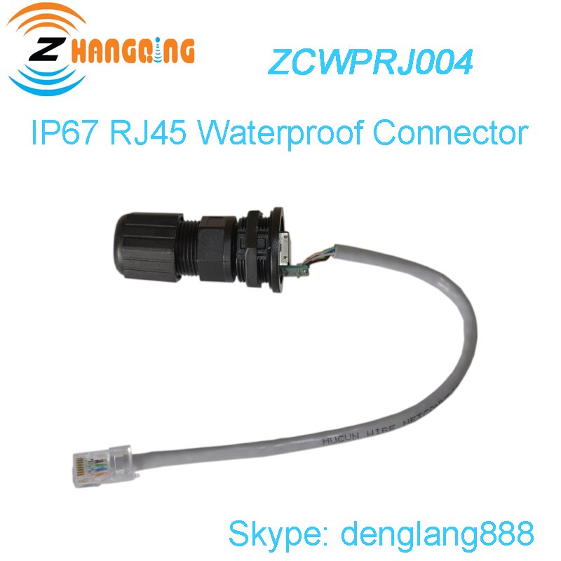 PCB IP67 M25 Ethernet LAN RJ45 Wasserdichten Stecker verdrehte-Paar-Kabel