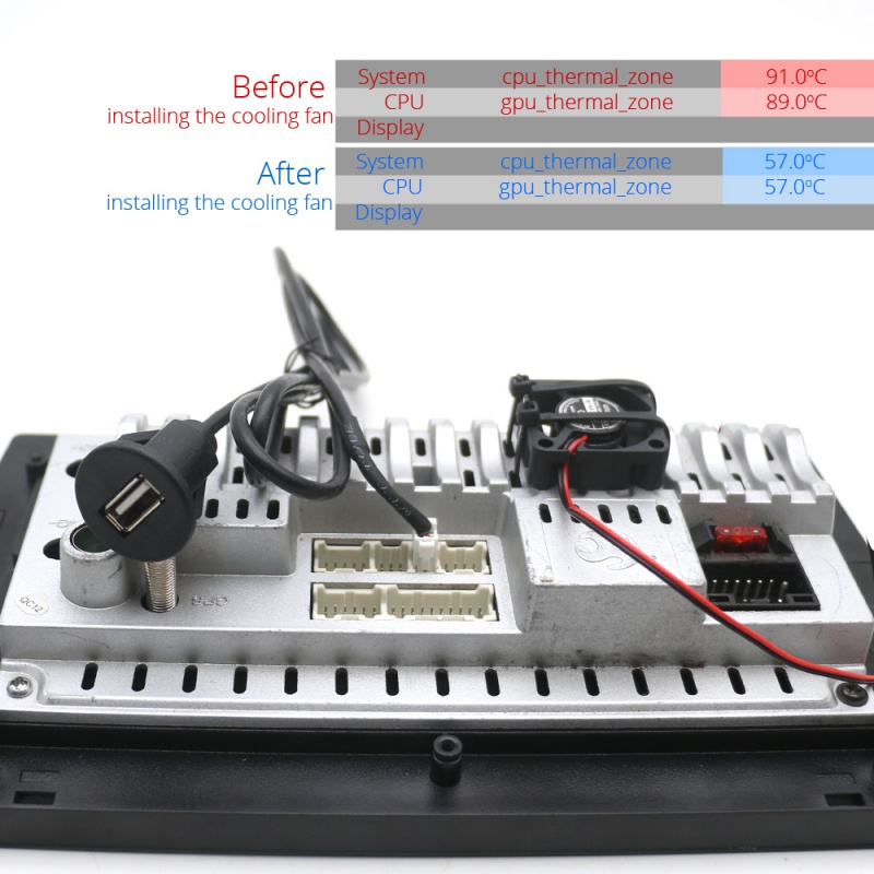 Adaptateur de câble de panneau de montage de tableau de bord USB, ventilateur de refroidissement pour Android, limitation de l'unité principale, autoradio CD, audio stéréo, 4 broches, 6 broches