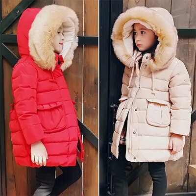 Baby Meisjes Jas Herfst Winter Jacker Voor Meisjes Jas Kids Warm solid Hooded Kinderen Bovenkleding Jas Voor Meisjes Kleding