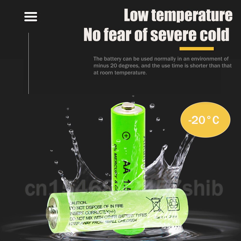 Batterie alcaline Rechargeable AA 1.5V 3000mAh + chargeur de batterie alcaline USB intelligent à 4 emplacements pour pile AA AAA 14500 10440 16340 10440