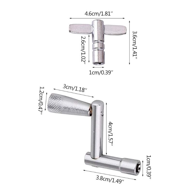 4pcs Drum Keys with Continuous Motion Speed Key Universal Drum Tuning Key Percussion Instruments Parts