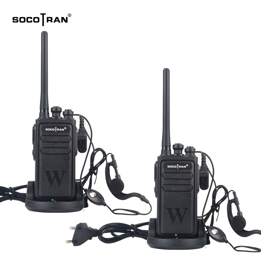 2 teile/los Socotran WH-118 Walkie Talkie UHF Zwei weg Radio Bahnhof UHF 400-470MHz 16CH Tragbare Transceiver mit hörer