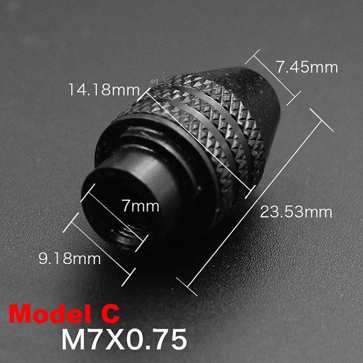 Neue 0,3-3,2mm Multi Bohrfutter Keyless Für Dremel rotierend Werkzeuge Keyless Bohrer Spannfutter Adapter Konverter Universelle Mini Futter: lang Modell C