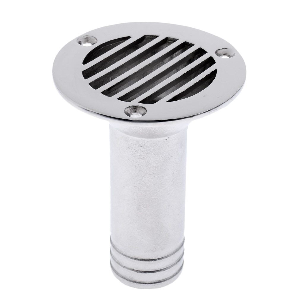 2.95"*1.26" Boat Floor Deck Drain Marine 316 Stainless Steel Polished Finish Fittings For Boat Yacht Deck Drainage Hardware