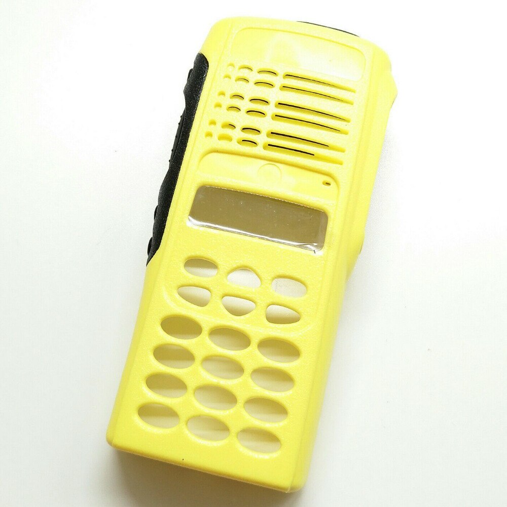 Yellow Housing Case Front Cover Shell Knob Cap Digital Keys For Motorola GP338 GP380 Two Way Radio