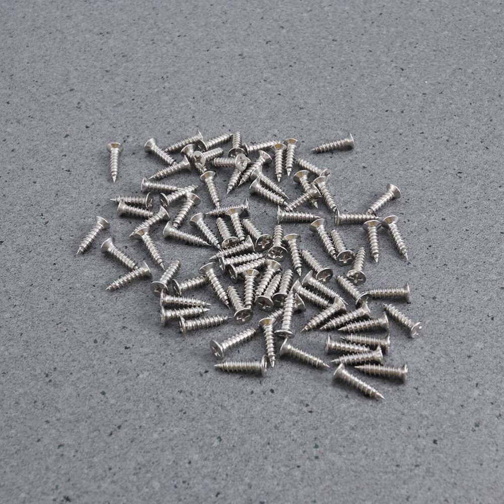 20 PCS 2mm-Thick Stainless Steel 90 Degree Angle 40x40x16mm Brackets with 80 PCS 4x16mm Screws (Silver)