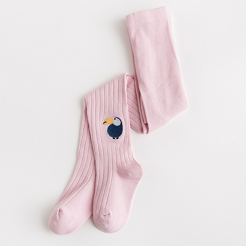 Barn flickor vinter svarta leggings vår höst baby strumpbyxor benvärmare flicka långa bomullsstrumpor smala småbyxor 1-8y: C / 3-5 år gammal