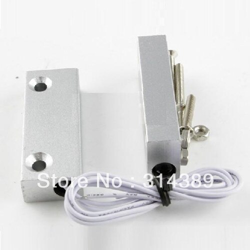 2pcs Wired normal closed Aluminum door Magnetic Sensor,rolling door detector,magnetic contact for Rolling shutter