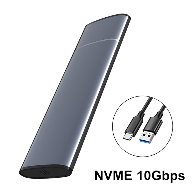 M .2 sata nvme ssd enclosure adapter 10 gbit/s to nvme ssd enclosure usb  c 3.1 gen 2 sata ngff pcie external hard drive box for laptop pc